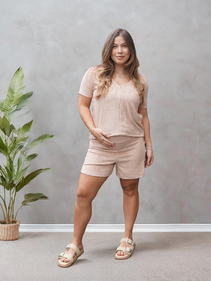 Conjunto Blusa + Short Atoalhados - 10 %OFF