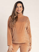 Blusa Amamentação em Plush