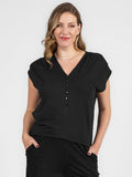 Blusa Amamentação Lino Craft