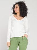 Blusa de Amamentação Marselha Manga Longa