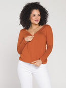 Blusa de Amamentação Marselha Manga Longa