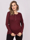 Blusa para amamentar em rib algodão