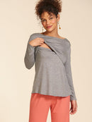 Blusa para Amamentação Up & Down Manga Longa
