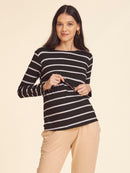 Blusa para Amamentação Up & Down Manga Longa
