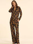 Pijama Estilo Americano Estampado Black