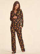 Pijama Estilo Americano Estampado Black