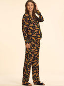 Pijama Estilo Americano Estampado Black