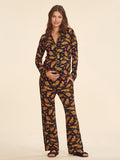 Pijama Estilo Americano Estampado Black