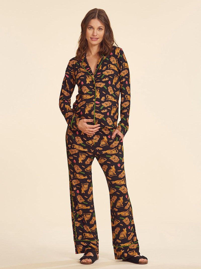 Pijama Estilo Americano Estampado Black