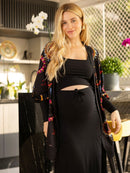 Regata Cropped Canelada com Decote Quadrado