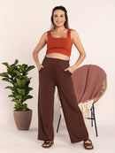 Regata Cropped Canelada com Decote Quadrado