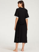 Robe Canelado com Renda