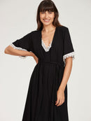 Robe Canelado com Renda