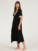 Robe Canelado com Renda