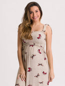 Vestido de Amamentação com Top em Lastex