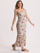 Vestido de Amamentação com Top em Lastex