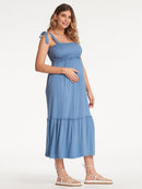 Vestido de Amamentação com Top em Lastex