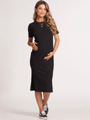 Vestido Gestante Canelado Sevilha