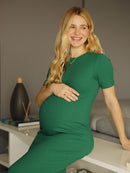 Vestido Gestante Canelado Sevilha