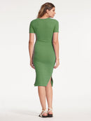 Vestido Gestante Canelado Sevilha
