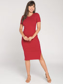 Vestido Gestante Canelado Sevilha