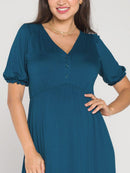 Vestido Gestante e Amamentação Mini Jardim