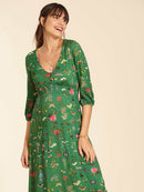 Vestido Gestante e Amamentação Outono Estampado