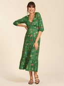 Vestido Gestante e Amamentação Outono Estampado