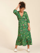 Vestido Gestante e Amamentação Outono Estampado
