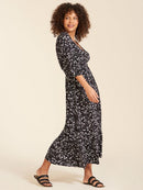 Vestido Gestante e Amamentação Outono Estampado