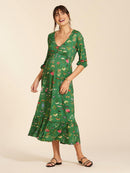 Vestido Gestante e Amamentação Outono Estampado